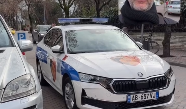 Burg për parkimin dysh, Braçe: Shkelësi i parë një makinë policie