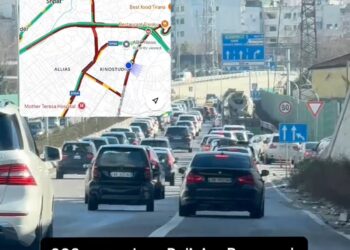 200 metra larg Policisë Rrugore, paralizohet trafiku në Kinostudio, Fresk dhe Tufinë