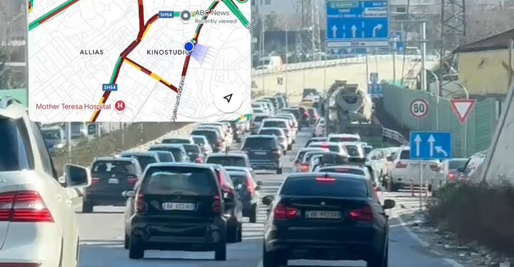 200 metra larg Policisë Rrugore, paralizohet trafiku në Kinostudio, Fresk dhe Tufinë