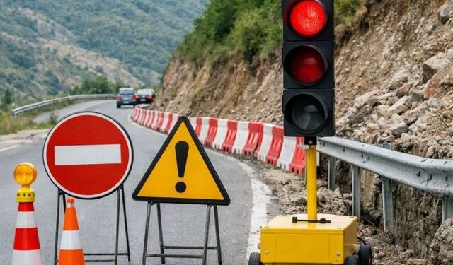 Rrëshqitje dherash në aksin Librazhd–Pogradec, ndalohet qarkullimi për mjetet e tonazhit të rëndë