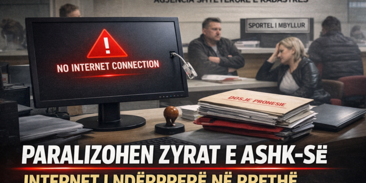EKSKLUZIVE / Bllokohen zyrat e ASHK për 2 javë në gjithë vendin, mungesa e internetit paralizon shërbimet