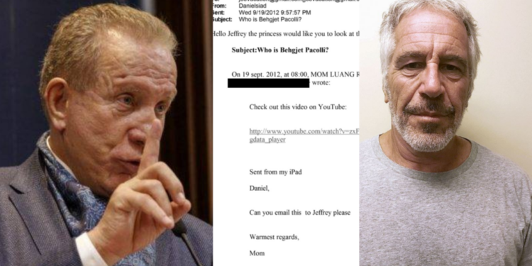 Behgjet Pacolli në dosja e Jeffrey Epstein, dalin komunikimet