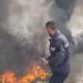 Zjarr në fshatin Sherisht të Vlorës, era e fortë përhap flakët, digjen dhjetëra rrënjë ulliri