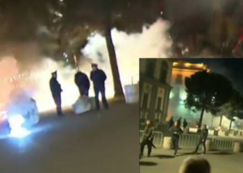 Protestuesit hedhin molotov drejt ministrisë së Brendshme dhe asaj të Infrastrukturës