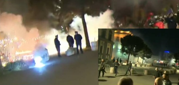 Protestuesit hedhin molotov drejt ministrisë së Brendshme dhe asaj të Infrastrukturës
