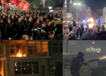 Molotov në protestën e PD-së, arrestohen 4 prej protestuesve