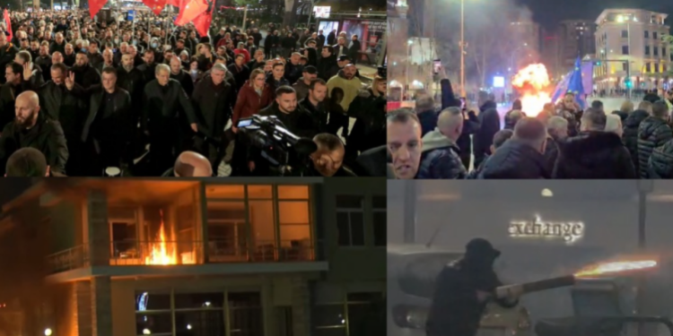 Molotov në protestën e PD-së, arrestohen 4 prej protestuesve