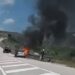 U përfshi nga flakët, shkumbohet makina në aksin Korçë-Ersekë, shpëton mrekullisht shoferi