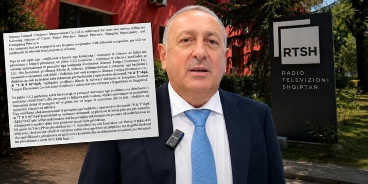 TENTOI TË MERRTE 9 MILIONË EURO TENDER ME LETRA FALSE NË RTSH, SKUALIFIKOHET ARTAN XHORI