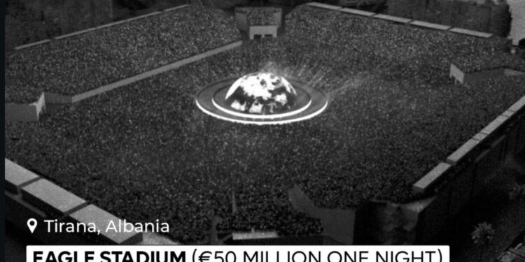50 milion euro të shkuara dëm! Stadiumi i Kanye West dhe Propaganda e Blendi Gonxhe