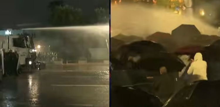 Tensionohet situata, policia bllokon protestuesit me gaz dhe ujë