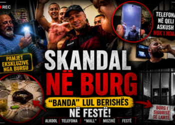 Video-skandal në qelinë e burgut të sigurisë së lartë: Lul Berisha me “bandën” festojnë me alkool e drogë