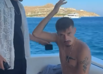 “O djali, s’bëhesh i fortë kur …”, Balla publikon videon e të riut që hedh kanaçen në det: Gjoba 200 mijë lekë
