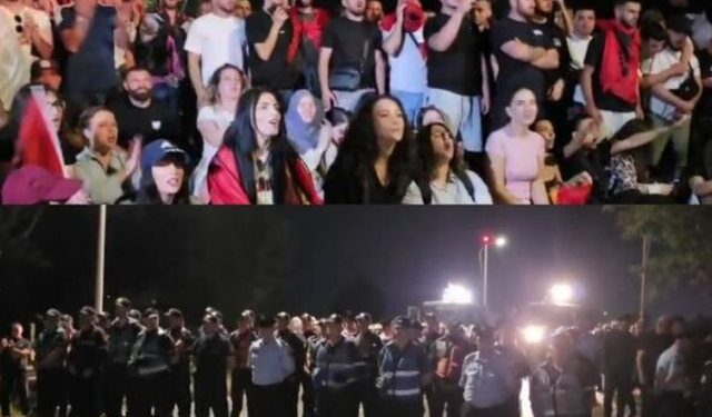 Marshimi i protestuesve drejt Rinasit u ndal mbrëmë nga policia, qytetarët thirrje efektivëve: Bashkohuni me ne