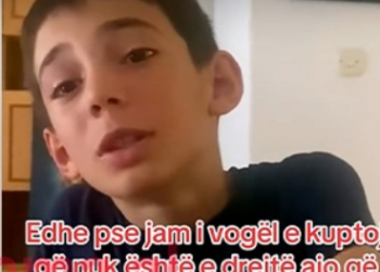 Video/ Mesazhi prekës të miturit për protestën: Po rregullohet vendi ynë