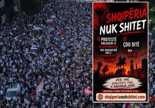 “Shqipëria nuk shitet”/ Nis protesta, qytetarët grumbullohen tek sheshi Skënderbej