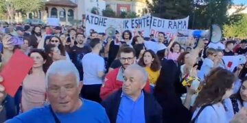 Kartoni i kuq për Kuvendin, protestuesi: Deputetët duhet të dalin jashtë loje