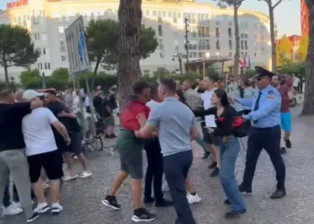 Tensione në protestë, qytetarët konfliktohen me mbështetësit e PS