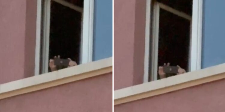 Patronazhisti kapet “mat” duke bërë fotografi nga Kuvendi