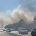Zjarr i madh në Fushë-Shijak, flakët i afrohen autostradës Tiranë-Durrës