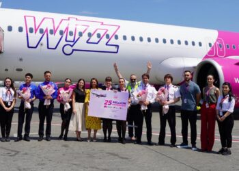 Wizz Air feston 25 milionë pasagjerë në Shqipëri dhe 6 vite nga hapja e bazës në Tiranë