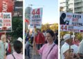 “Ne protestojmë, Rama feston”/ Pankartat nga protesta e 44 në Tiranë