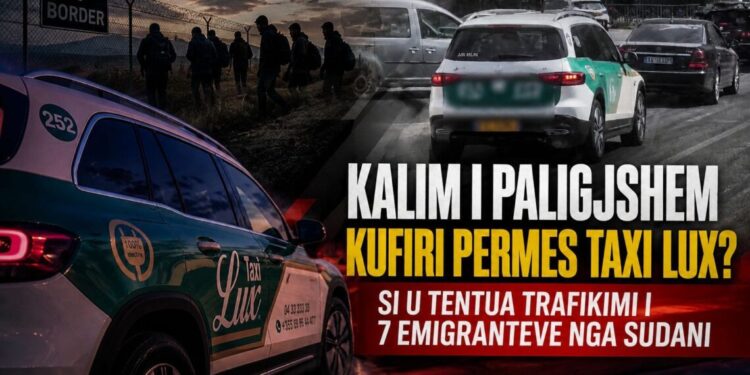 Si u tentua trafikimi i 7 emigrantëve nga Sudani përmes “Lux Taxi”