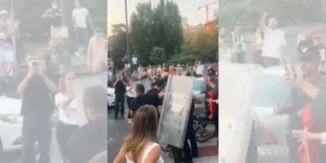 Tensionet në protestën jashtë Kuvendit, policia shoqëron Adriatik Lapajn