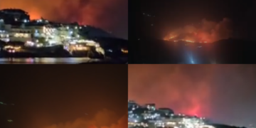 Flakët në Himarë pranë hoteleve, largohen të alarmuar turistët