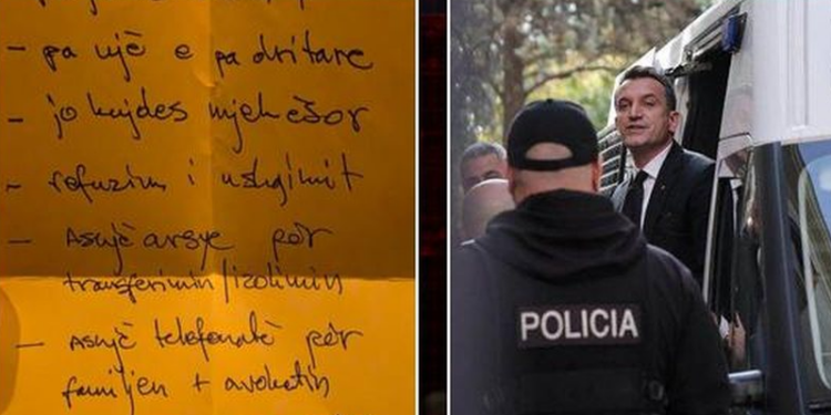 Transferimi në Fier, Veliaj letër nga burgu: Në izolim pranë tre vrasësve, pa…