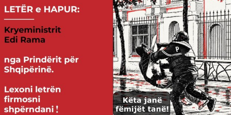 Prindërit shqiptarë nisin peticion për largimin e Ramës dhe ministrit të Brendshëm