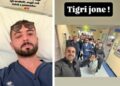 U plagos me plumb gome në protestën e studentëve, Erjon Vishkulli ndan pamjet pas operacionit