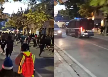Kaos në Tiranë, policia ndjek me makina në rrugë protestuesit