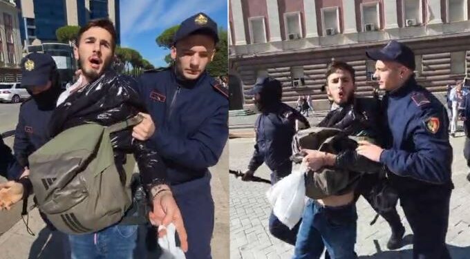 “O jam kamarier, po shkoj në punë”/ Ndalohet me dhunë i riu te Kryeministria
